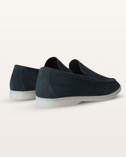 The Madison - Suede Loafer in Slate Navy | Nordwr