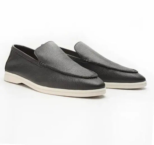 Cowhide Leather Loafers - Nordwr
