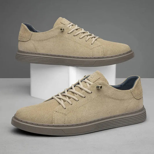 Brown Suede Leather Shoes - Nordwr