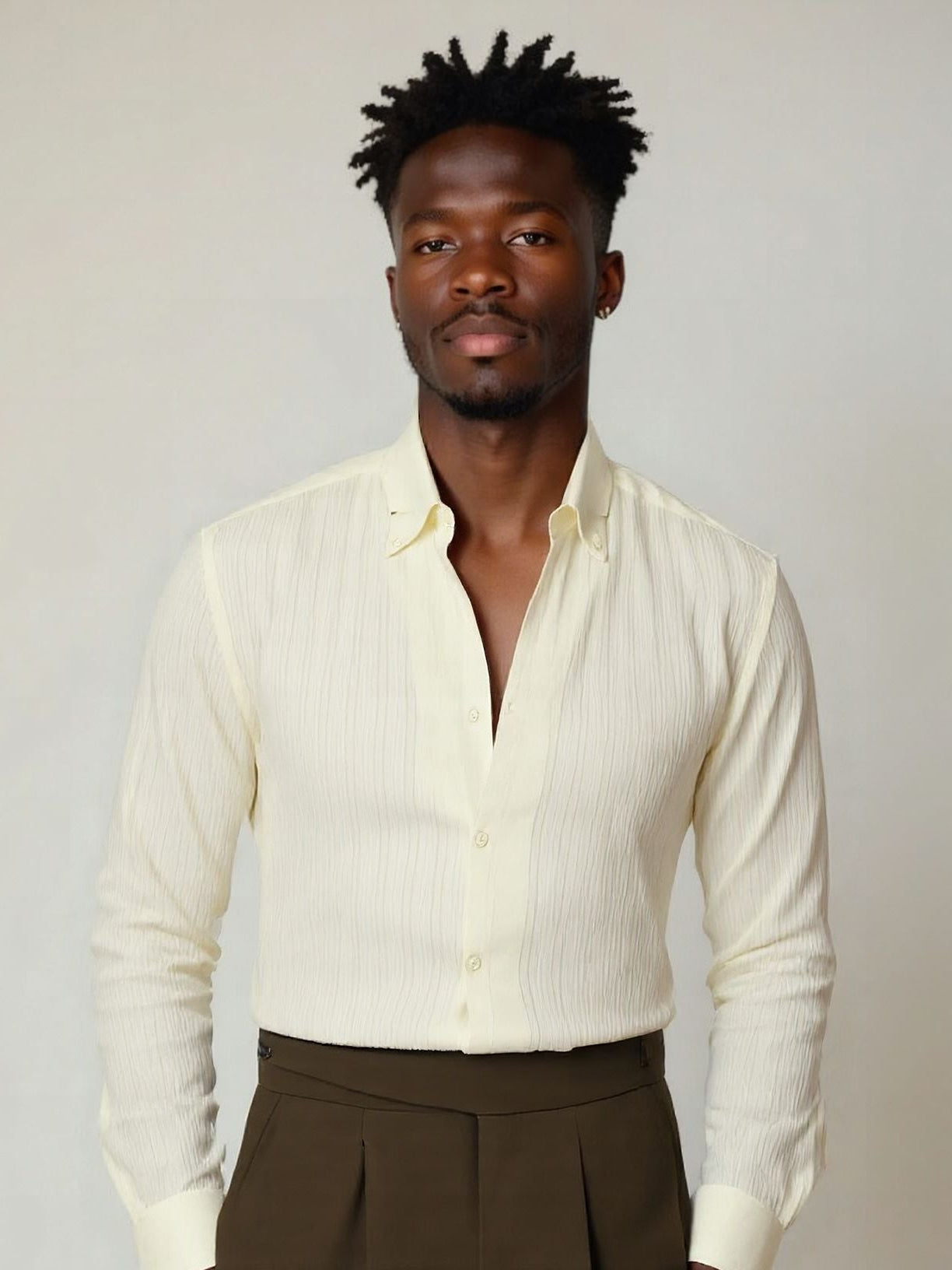 Striped Button Down Seersucker Shirt - Nordwr